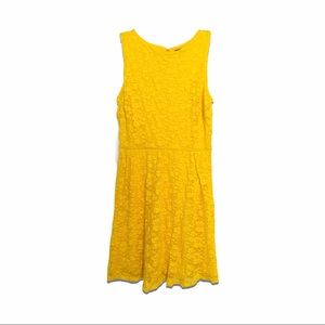 NWOT - Lace Yellow Midi Dress